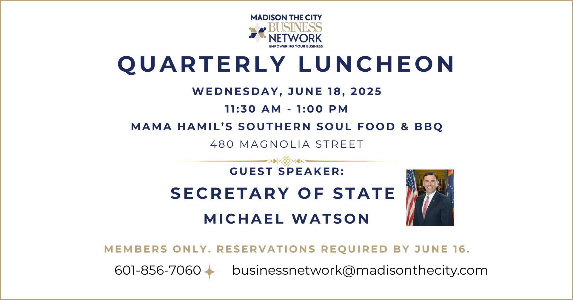Business Network Quarterly Luncheon
