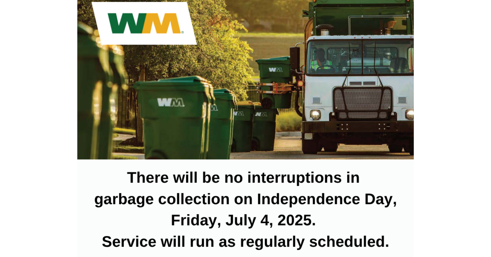 Holiday Garbage Collection